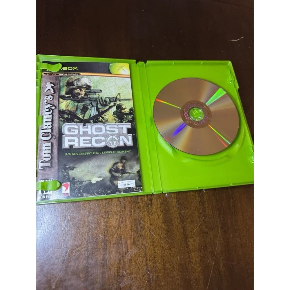 Tom Clancy's Ghost Recon (Microsoft Xbox, 2002) Complete w/ Manual - Works